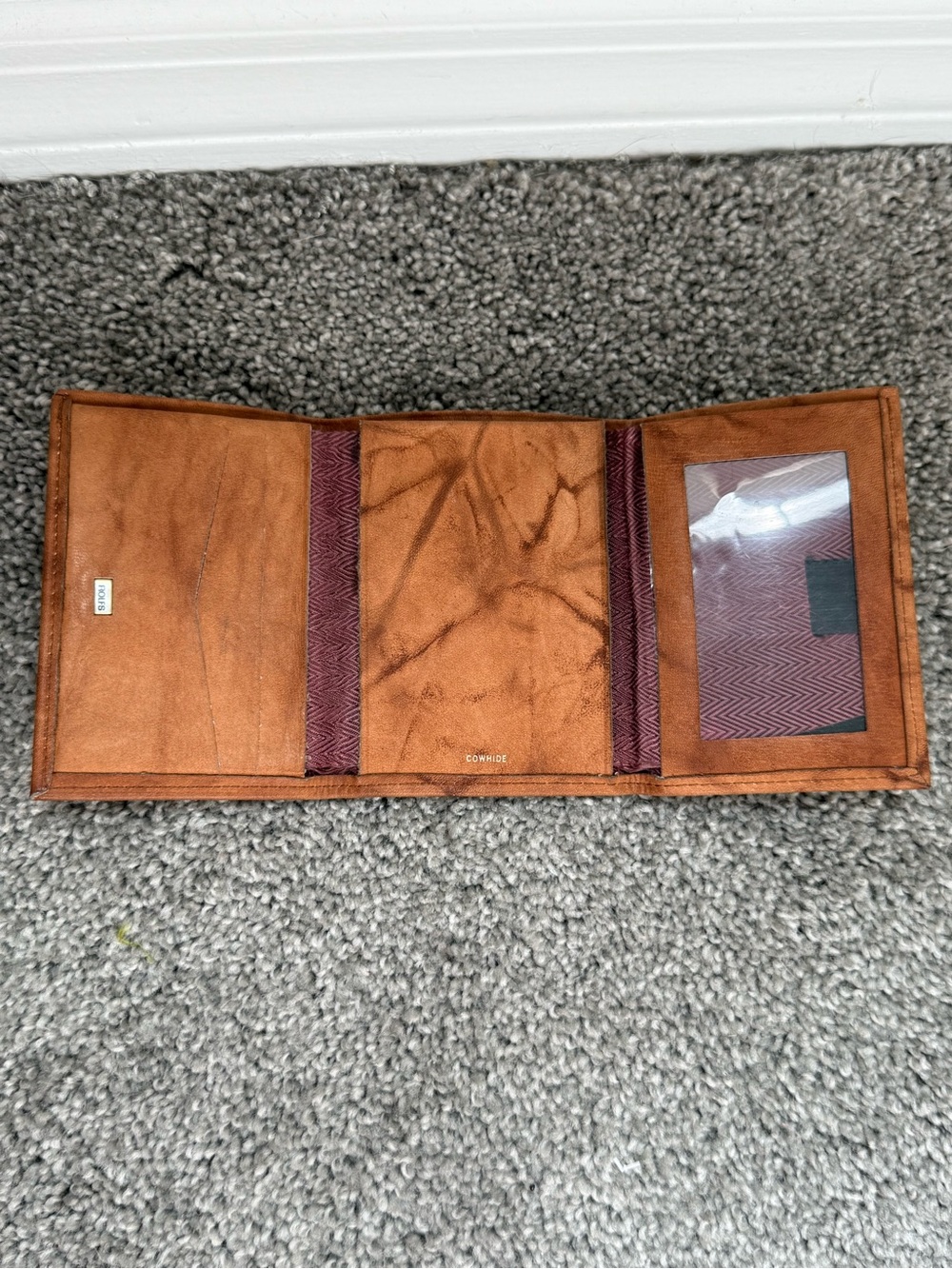 Vintage Rolfs Tri-Fold Leather Wallet